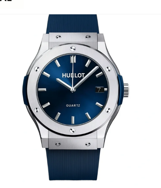 LUXURY HUBLOT QUARTZ CLASSIC WATCH WITH BOX