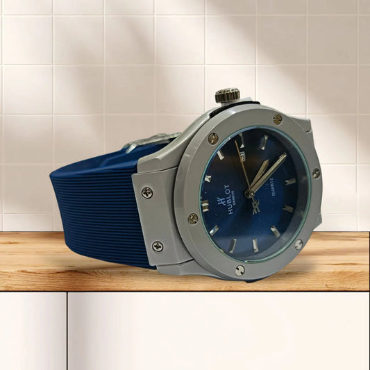 LUXURY HUBLOT QUARTZ CLASSIC WATCH WITH BOX