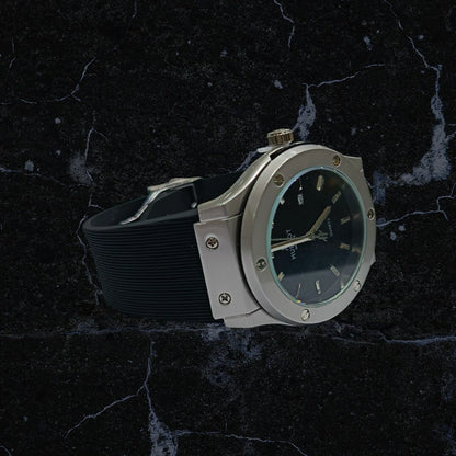 LUXURY HUBLOT QUARTZ CLASSIC WATCH WITH BOX