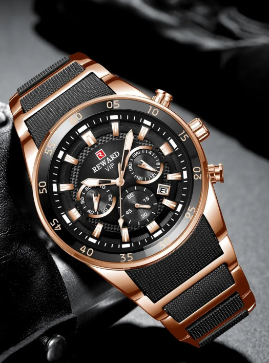 VIP Men’s Luxury Sport Chronograph Watch with Box