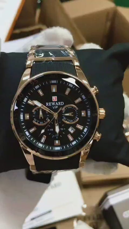 VIP Men’s Luxury Sport Chronograph Watch with Box